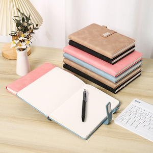 Agenda de bureau personnalisé en PU avec bouton magnétique A5/B5, carnet épais de haute qualité, carnet de notes, carnet de comptabilité, cadeau - Product Image 1