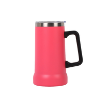 Vente en gros d'usine, logo personnalisé disponible, toutes les couleurs, poignée, utilisation au bureau ou à la maison, tasse à bière en acier inoxydable 304, grande capacité, épaissie