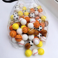 Balles anti-stress en mousse PU de dessin animé, jouets sensoriels moelleux pour enfants et adultes, fruits (banane, pastèque, citrouille), ballon de football, balles anti-stress en PU