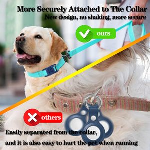Soporte impermeable para Collar de perro AirTag, lazo oculto de silicona para Collar de perro antipérdida, accesorios protectores para rastreador de etiquetas de aire - Product Image 4