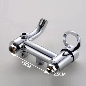 Juego termostático de grifo de <span class=keywords><strong>ducha</strong></span> de latón para montaje en pared, sistemas de lluvia, patrones de pulverización de chorro de masaje, mezclador de baño, <span class=keywords><strong>termo</strong></span> de <span class=keywords><strong>ducha</strong></span> de lluvia - Product Image 5