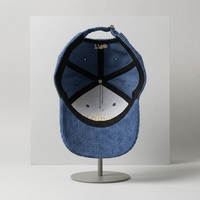 Casquette de sport unisexe structurée en velours côtelé avec logo personnalisé, design de visière incurvée, broderie personnalisée, casquette de baseball unisexe pour l'extérieur