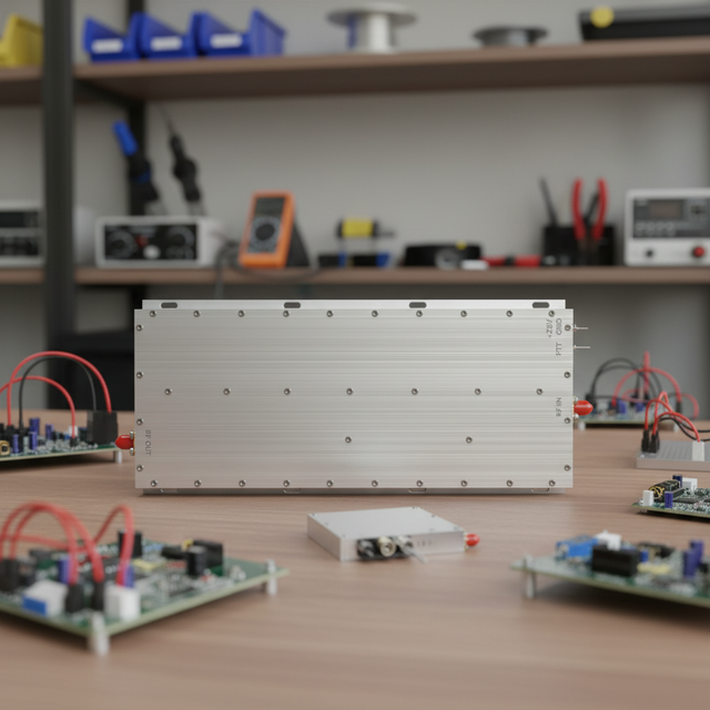 12-18G 700-6G 100w Wideband Microwave 1.6-30Mhz GaN High-Linearity Instant Bandwidth GaN Linear RF Power Amplifier C-UAS Module