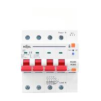 Interruptor de circuito medidor MCB RS485 1P 2P 3P 4P de fábrica con protocolo abierto MODBUS para control de red, cobre y litio