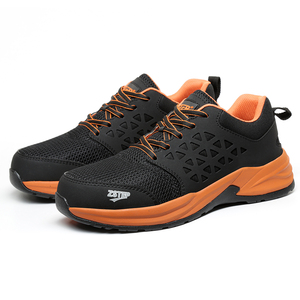 <span class=keywords><strong>Zapatos</strong></span> DE SEGURIDAD DE CONSTRUCCIÓN DE CORREDOR negro de exportación de marca ZSTEP perfectos antiestáticos resistentes al desgaste para damas hombres <span class=keywords><strong>trabajo</strong></span> - Product Image 2