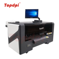 Topdpi A3 Printer DTF Kepala Ganda Printhead I3200-A1 33Cm Ukuran Kecil untuk PET Film dengan Komputer Bawaan