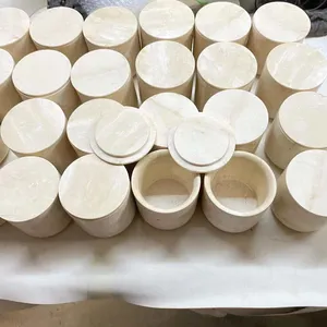 Wholesale Natural White Travertine Marble Cups