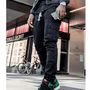 Vente en gros Nouveaux Jeans en Denim pour Hommes avec Poches Latérales, Pantalon Long Slim à Fermeture Éclair pour Extérieur, Vêtements Décontractés pour Hommes, Jeans Décontractés J0186 - Product Image 3