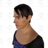 Masque facial en silicone personnalisé pour Halloween, respirant, réutilisable, écologique, pour diffusion en direct et soirées masquées