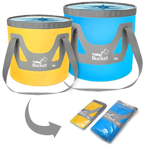 Conteneur d'eau en plastique OEM 12L 20L 500D, sac de rangement portable pliable pour le <span class=keywords><strong>camping</strong></span>, la randonnée, la navigation de plaisance, la pêche, seau à glace pliable - Product Image 2