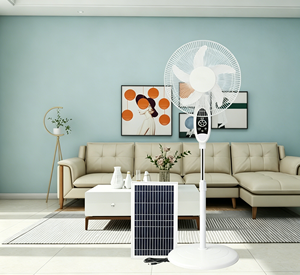 Ventilador Solar de Pedestal Recargable de 16 Pulgadas con 5 Aspas, Salida USB, Doble Alimentación para Uso en Exteriores y en el Hogar UP-SF-H116 Solar-P - Product Image 5