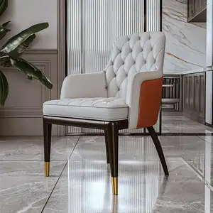 Luxo sillas de comedor sala de jantar mobiliário veludo cadeira cadeira cadeira cadeira de jantar Home couro sedie da pranzo moderno