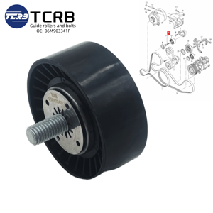 Connexion et fixations d'un rouleau de guidage et d'un boulon 06M903341F pour Audi A6 A7 A8 Q7 Q8 S6 S7 3.0T - Product Image 4