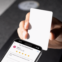 Carte NFC RFID CPU 13,56 MHz Thinmoo en PVC, porte-clés de bureau, logo personnalisé, étanche/résistant aux intempéries, puce Linux OS 486 pour contrôle d'accès