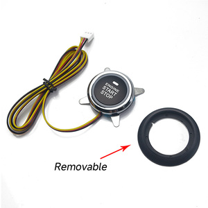Botón de Repuesto para <span class=keywords><strong>Encendido</strong></span>/Apagado de Coche, Sistema de Arranque sin Llave, Botón de <span class=keywords><strong>Encendido</strong></span> de 12V Universal - Product Image 3