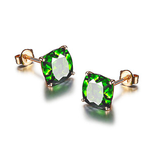 Orecchini a perno quadrati unici per donna, ispirati alla foresta, gioielli versatili e alla moda. - Product Image 2