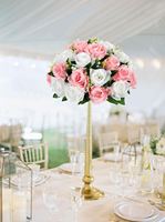 1 boule de fleurs de mariage pour centre de table, arrangement de bouquet, boules de roses pour mariages, décoration de fête d'anniversaire