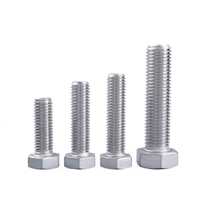 Pernos hexagonales externos Bost de acero inoxidable 304, grado A, estándar nacional, tornillos largos de fijación - Product Image 1