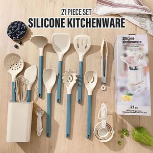 New <b>Gadgets</b> 2025 <b>Kitchen</b> Silicone Spoons Utensils Set for Cooking 21 Pcs Measuring Spoon Utensils <b>Kitchen</b> Set - Product Image 2