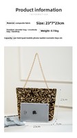Nouveau sac fourre-tout tendance Instagram en sequins dorés avec fermeture éclair et poignée chaîne – Sac à main polyvalent pour influenceuses et shopping quotidien