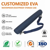 Sac de rangement cylindrique portable en EVA avec fermeture éclair, 7 pouces, pour tapis de yoga, cannes à pêche, drapeaux, étanche et anti-humidité