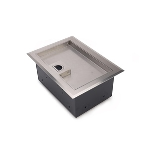 Caja de Conexión a Piso de Acero Inoxidable Impermeable IP66 con Módulos de Alimentación Dobles Empotrados - Product Image 3
