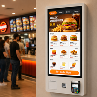 Kiosque intelligent d'auto-commande de 21.5 pouces en libre-service pour commander ici