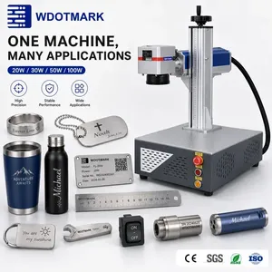 เครื่องแกะสลักเลเซอร์ไฟเบอร์แบบตั้งโต๊ะ 30W/50W/100W สำหรับสแตนเลสและทองแดง - Product Image 4