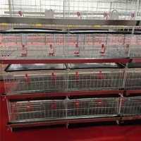 Petite cage à poulets à quatre étages, design vertical intégré, poulailler renforcé, sans alimentation électrique, pour usage agricole
