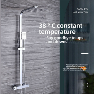 Set Keran Mandi Mewah Grosir, Terpasang di Dinding, Tekanan Tinggi, Set Keran Pancuran Hujan untuk Kamar Mandi - Product Image 2