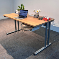 Ensemble bureau et chaise de direction moderne en bois pour bureau à domicile, salle de réunion, formation et réception