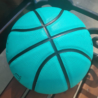 Ballon de basket tendance vert menthe taille 7 à motif personnalisé, idéal pour le streetball – Cadeau pour mon fils