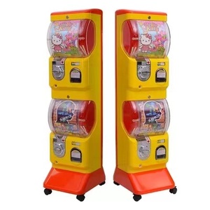 Mini Distributore Automatico a Doppia Funzione per <span class=keywords><strong>Gumball</strong></span> e Capsule a Sorpresa a Sei Colori, a Moneta - Product Image 1