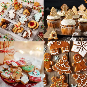 Moule à biscuits de Noël <span class=keywords><strong>Bonhomme</strong></span> en pain d'épices/Arbre/Flocon de neige <span class=keywords><strong>Emporte</strong></span>-pièces en acier inoxydable - Product Image 6