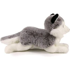 Peluche di Cane Husky Siberiano, Giocattolo Morbido in Finta Pelliccia, Ecologico, Personalizzabile, Solo Husky Siberiano - Product Image 3