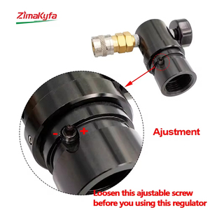 Régulateur d'air HPA Micro MR GEN2 avec coupleur femelle US Foster, manomètre 300 psi, tuyau hélicoïdal à distance 40-200 PSI pour outils pneumatiques - Product Image 4