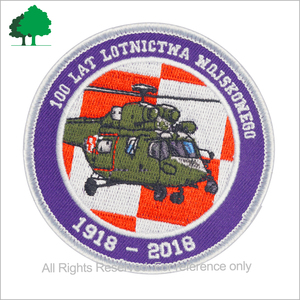 Tùy biến sắt-on ủng hộ Máy bay trực thăng thêu các bản vá lỗi Thêu Huy Hiệu - Product Image 3