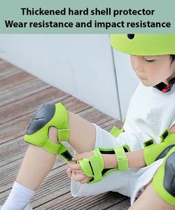Adult Unisex Volleyball Professional Protection Breathable Thick Skate Helmet and Knee Elbow Wrist Pads Set - Product Image 3
