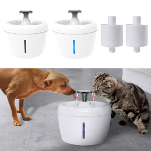 Fontaine à eau automatique pour animaux de compagnie, blanche, 2,5 litres, fontaine à eau pour chat, silencieuse, avec filtre - Product Image 5
