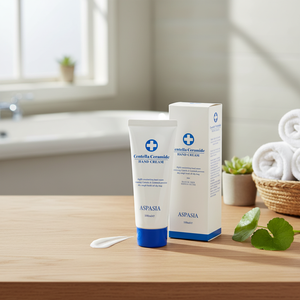 Crème pour les mains Aspasia Centella Ceramide Beurre de karité Hydratante Nourrissante Apaisante Anti-âge Réparatrice 100ml OBM - Product Image 3