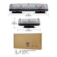 Neue Rotierende 72W LED-Blitzleuchte Wasserdichter Dach-Warnlichtstreifen Magnetisches Notfall-Signalleuchte 12V