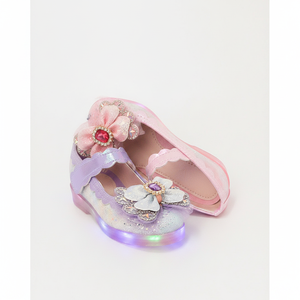 รองเท้าเด็กผู้หญิง OZKIZ สไตล์เกาหลี แบบแมรี่เจน ปิดนิ้วเท้า ประดับดอกไม้ ขายส่ง แฟชั่นเด็ก สำหรับเด็กอายุ 2-6 ปี ฤดูใบไม้ผลิ/ฤดูใบไม้ร่วง - Product Image 2