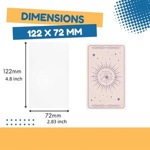 Bolsas de Almacenamiento Reutilizables Transparentes de PP de 70x120 mm para Cartas del Tarot, Fundas Protectoras Impermeables, Duraderas y Ligeras - Product Image 3