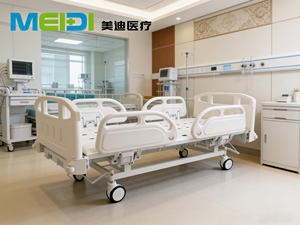 <span class=keywords><strong>Lit</strong></span> médicalisé à manivelle simple avec quatre barrières, frein central, anti-collision, sommier et pieds réglables, pour soins à domicile, en acier inoxydable - Product Image 6