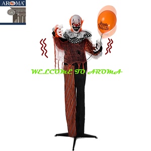 Halloween Animatronics 5.5FT Tamaño real Payaso de circo Globo Festival Decoración para casa embrujada Accesorios de Halloween - Product Image 3