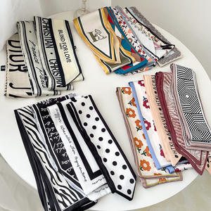 Elegante, Simple, versátil, satén, lazo para el cabello, bufanda pequeña, cinta, bufanda larga <span class=keywords><strong>de</strong></span> seda <span class=keywords><strong>de</strong></span> gama alta, diadema, accesorio para el cabello <span class=keywords><strong>de</strong></span> poliéster para mujer - Product Image 1