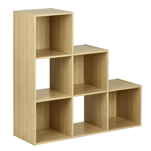 Design de Style modulaire, <span class=keywords><strong>3</strong></span> niveaux, 6 Cubes, étagère de rangement de chevet en bois massif Stable, bibliothèque, armoire de placard en bois pour l'organisation - Product Image 2