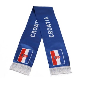 Bufanda de Satén de Poliéster con Borlas, 14*21cm, con la Bandera Personalizada de Brasil y Argentina para la Copa Nx de Fútbol, Transpirable, para Eventos Deportivos Masculinos - Product Image 2