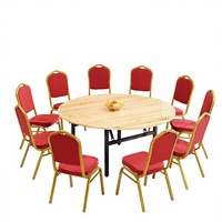Chaise commerciale de salle de banquet d'art de fer pour des conférences d'événements d'hôtels chaise pliable de mariage de restaurant en métal avec le dossier rouge