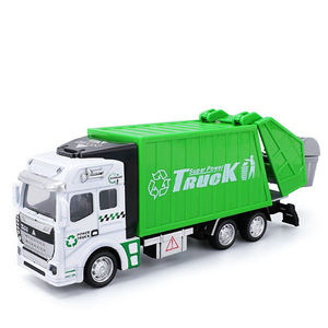 Modellino di <span class=keywords><strong>Camion</strong></span> <span class=keywords><strong>della</strong></span> <span class=keywords><strong>Spazzatura</strong></span> a Retrocarica 2023, <span class=keywords><strong>Giocattolo</strong></span> in Metallo Pressofuso - Product Image 2